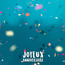 Confettis &eacute;clatants pour un anniversaire joyeux
